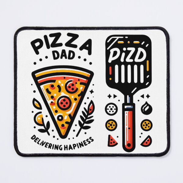 Item preview, Pizza Dad Delivering Happiness Slice and Spatula Duo designed and sold by DrawDrip.