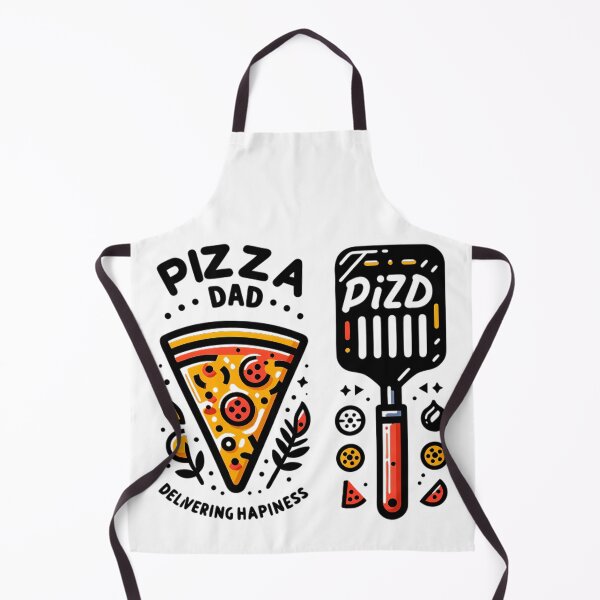 Item preview, Pizza Dad Delivering Happiness Slice and Spatula Duo designed and sold by DrawDrip.