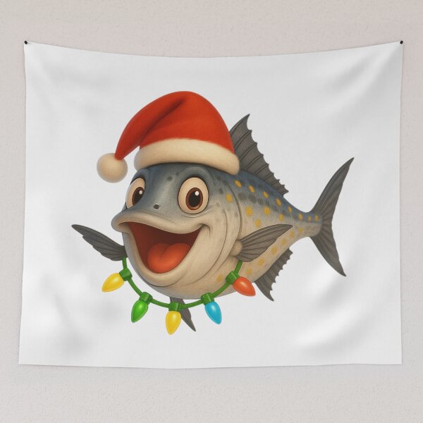 Item preview, Christmas Spanish Mackerel designed and sold by Sillytoe.