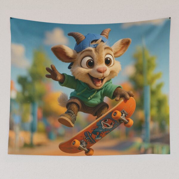 Item preview, Skater Fainting Goat designed and sold by Sillytoe.