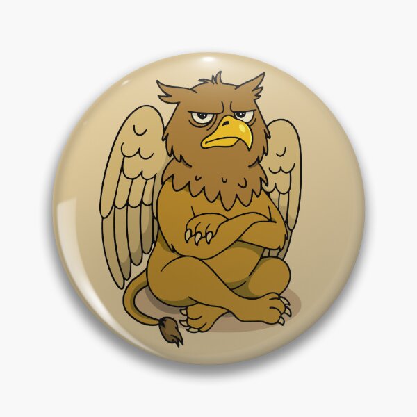 Item preview, Grumpy Gryphon designed and sold by RetroFearFinds.