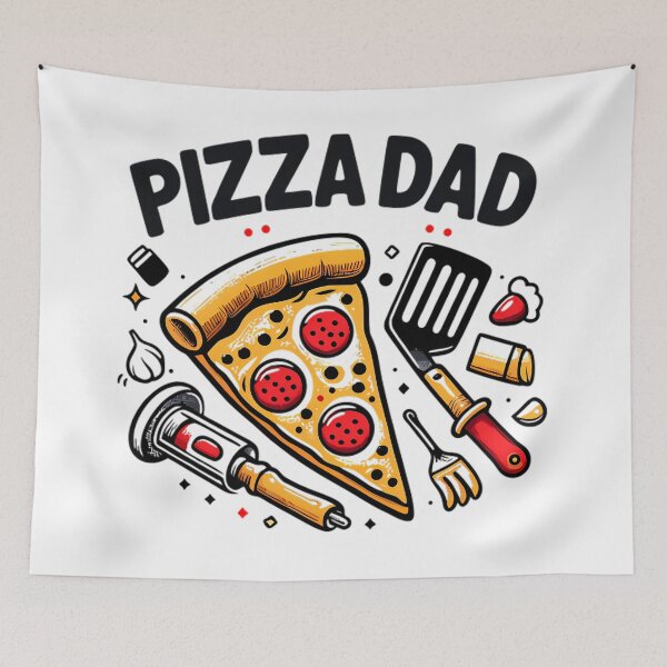 Item preview, Pizza Dad With Kitchen Tools Retro Design Shirt designed and sold by DrawDrip.