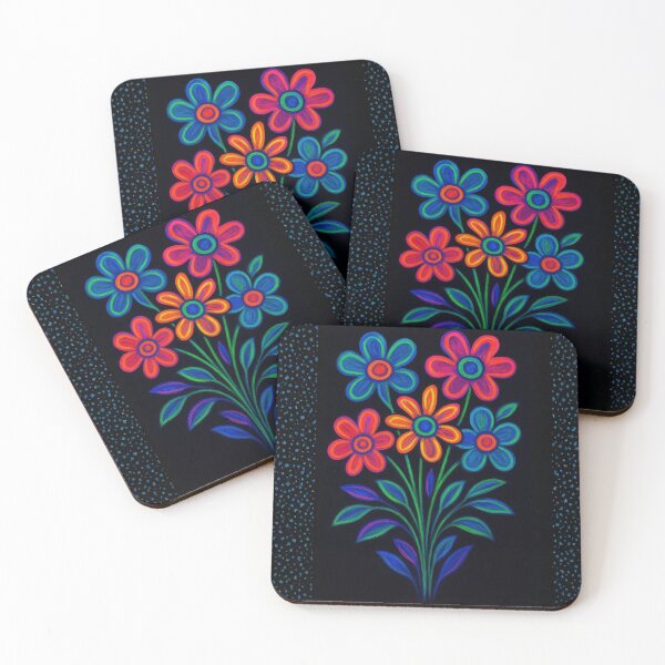 Item preview, Neon Flowers designed and sold by WJ Cozy Creations.