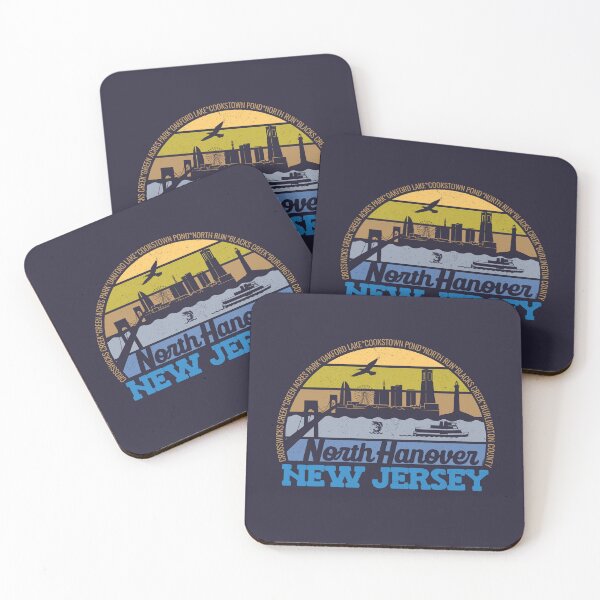 Item preview, North Hanover New Jersey Sunset Retro Vintage Local Pride Logo designed and sold by CRHPOD20.