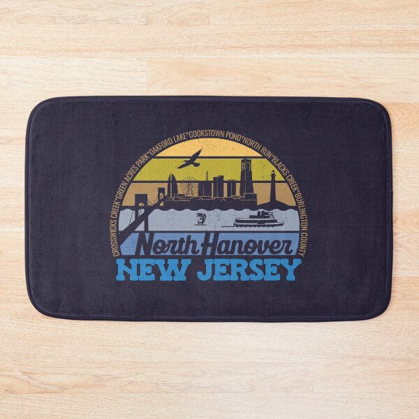 Item preview, North Hanover New Jersey Sunset Retro Vintage Local Pride Logo designed and sold by CRHPOD20.