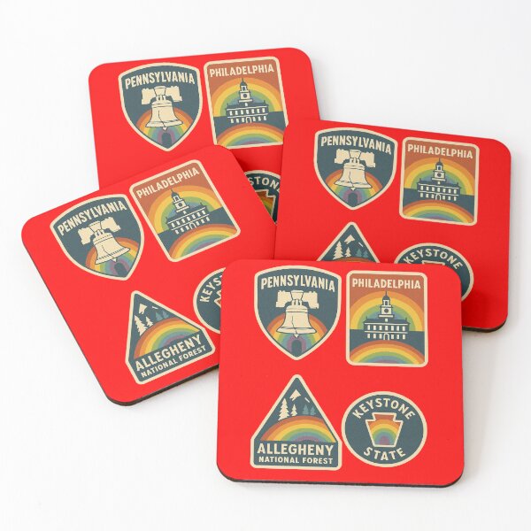 Item preview, Pride badges Pennsylvania  designed and sold by JETSETPRIDE.