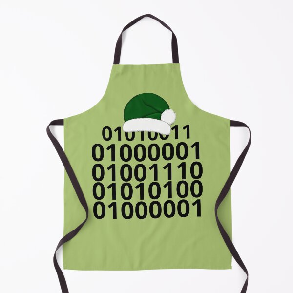 Item preview, Binary Code Santa ASCII Christmas Design designed and sold by Meandmyshop.