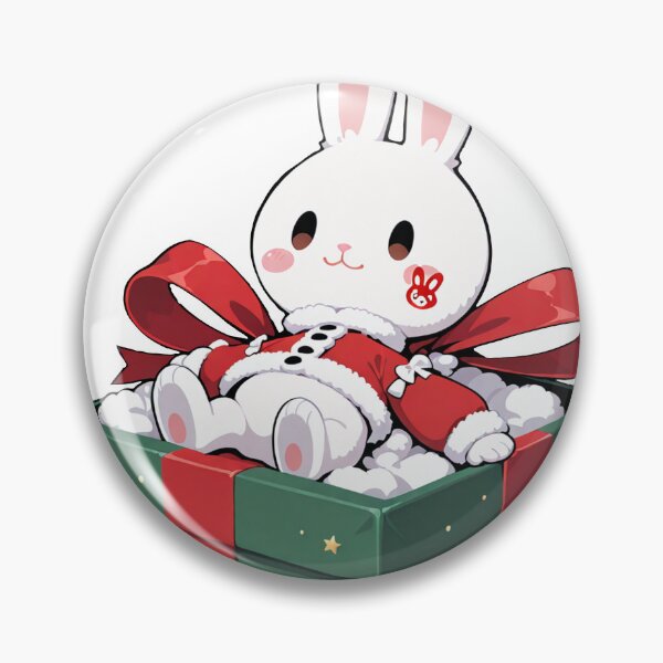 Artikelvorschau, Christmas Bunny in Gift Box – Cute Holiday Art entworfen und verkauft von Engl.