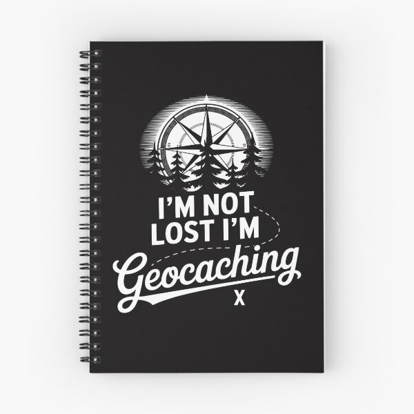 Item preview, Geocaching Threads Men's Black Geocache  I'm Not Lost I'm Geocaching Gift designed and sold by CareTopping.