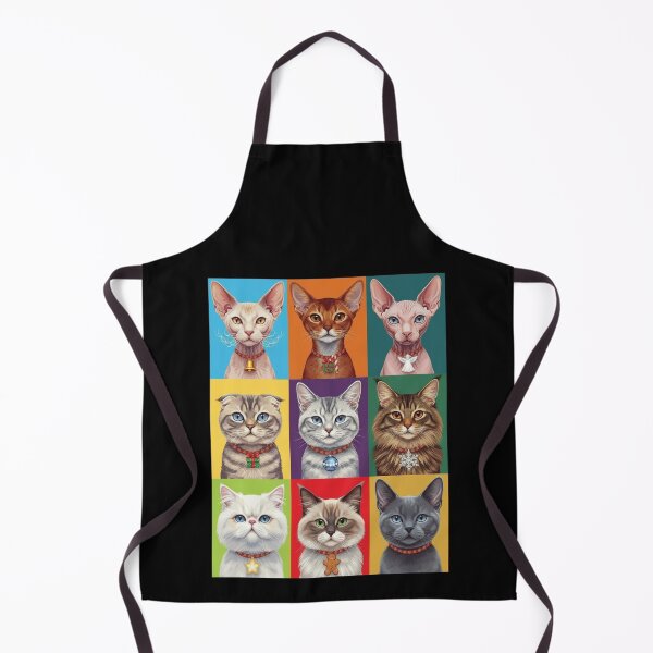 Item preview, Pop Art Christmas Animals – Festive Holiday Cats designed and sold by digitalbitcraft.