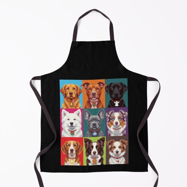 Item preview, Pop Art Christmas Animals – Festive Holiday Dogs designed and sold by digitalbitcraft.