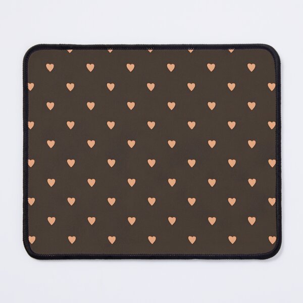 Item preview, Tiny Peach Hearts on Dark Brown designed and sold by SassyArtistry.