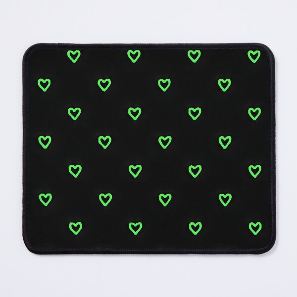 Item preview, Neon Green Hearts on Black designed and sold by SassyArtistry.