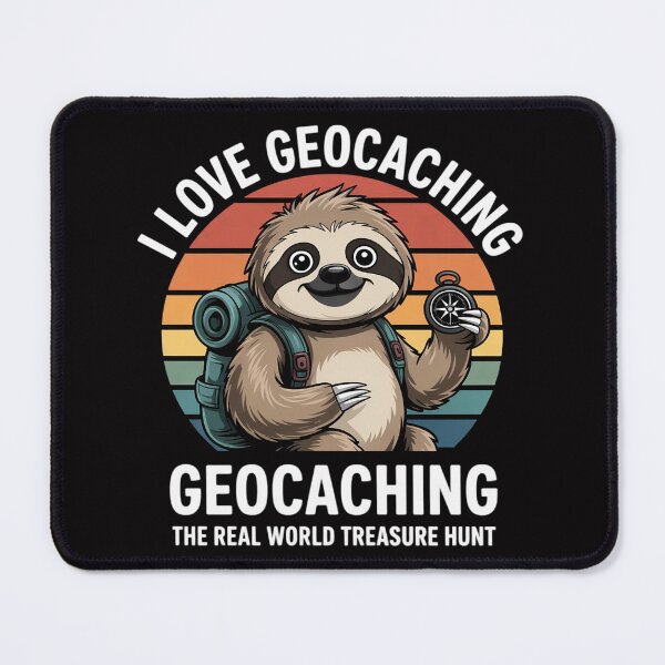 Item preview, Geocacher Sloth Geocaching designed and sold by ConceptThena.