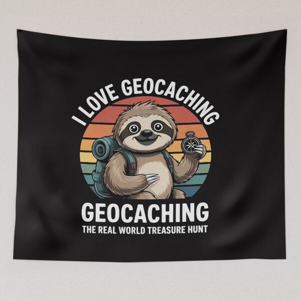 Item preview, Geocacher Sloth Geocaching designed and sold by ConceptThena.