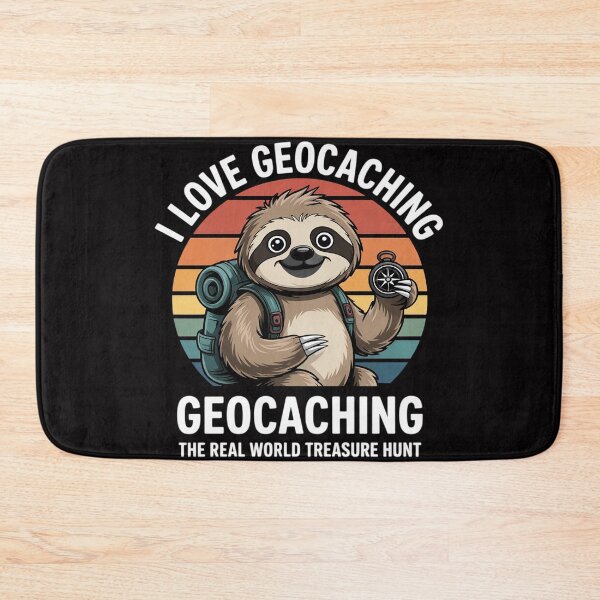 Item preview, Geocacher Sloth Geocaching designed and sold by ConceptThena.