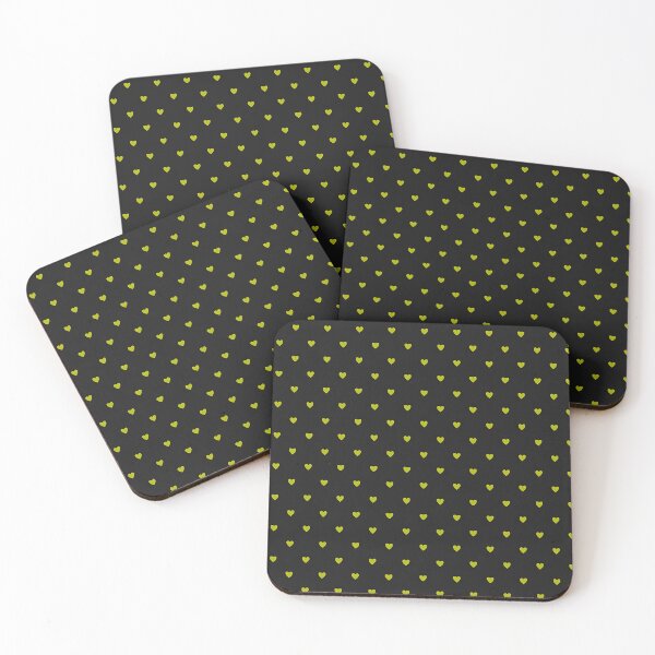 Item preview, Tiny Yellow Hearts on Black designed and sold by SassyArtistry.