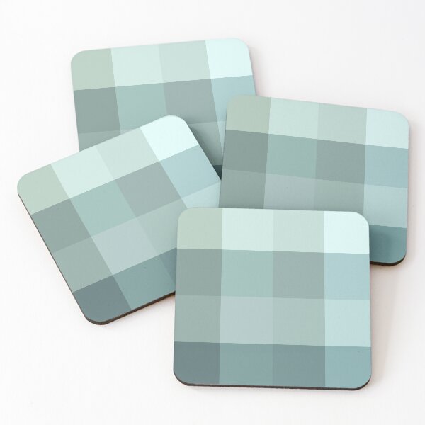 Item preview, Light Teal Gingham -  Pattern designed and sold by Willow & Grace Designs.