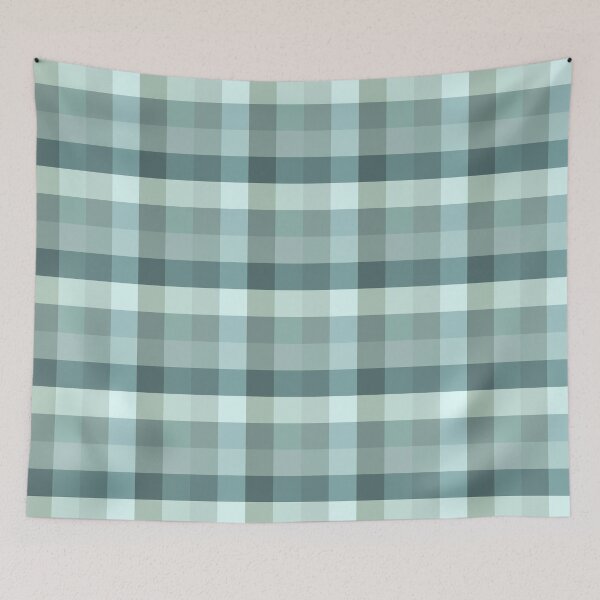 Item preview, Light Teal Gingham -  Pattern designed and sold by Willow & Grace Designs.