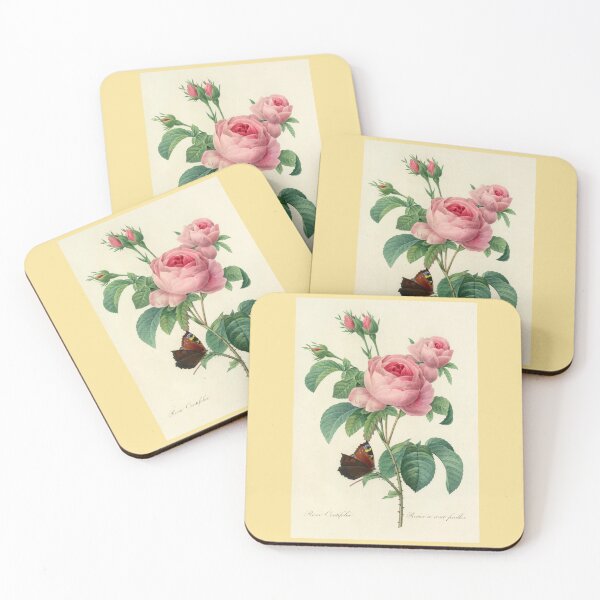 Item preview, Redoute Roses with Butterfly designed and sold by Tridentulus.