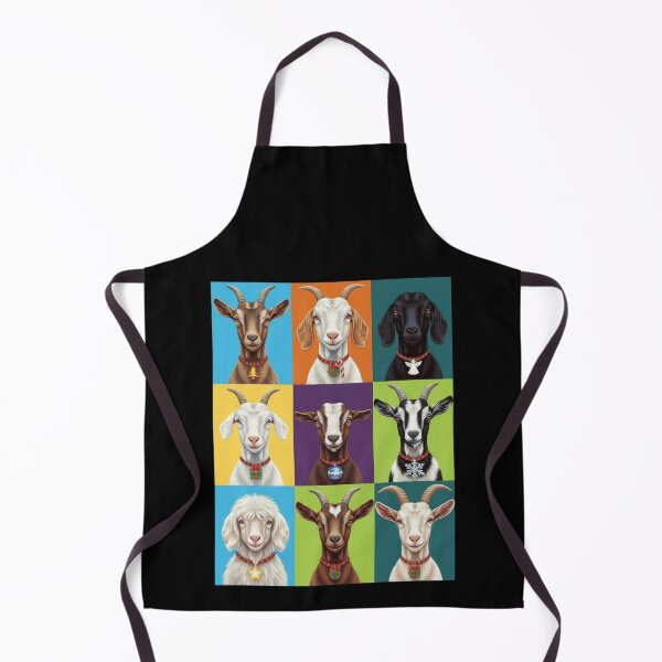 Item preview, Pop Art Christmas Animals – Festive Holiday Goats designed and sold by digitalbitcraft.