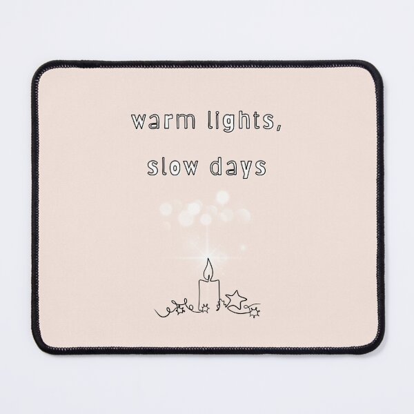 Item preview, Warm Lights, Slow Days — Minimal Cozy Winter Typography designed and sold by mintmono-studio.