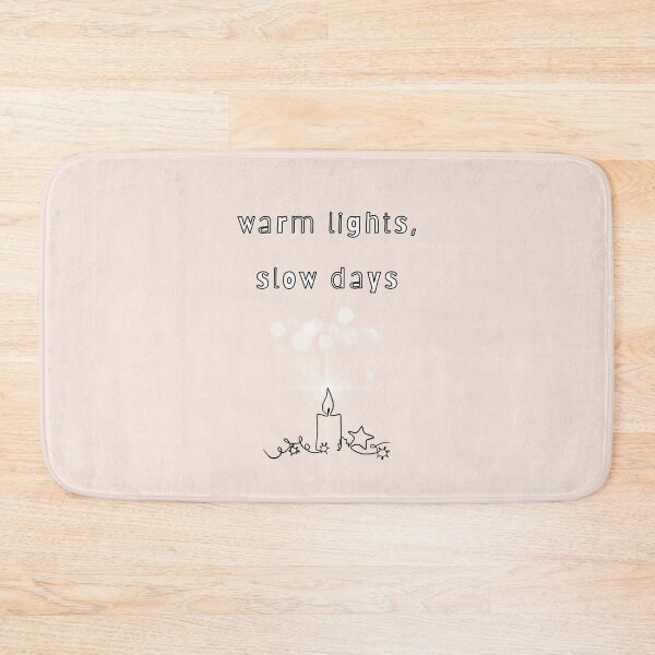 Item preview, Warm Lights, Slow Days — Minimal Cozy Winter Typography designed and sold by mintmono-studio.