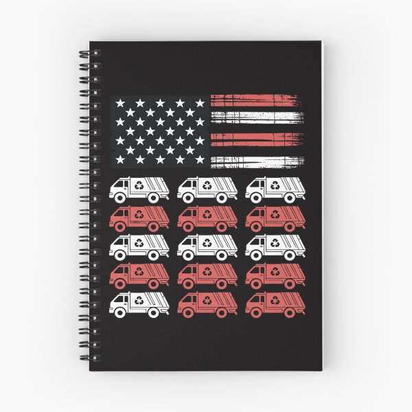 Item preview, Garbage Truck USA American Flag Patriotic Men Women Boys designed and sold by ConceptThena.