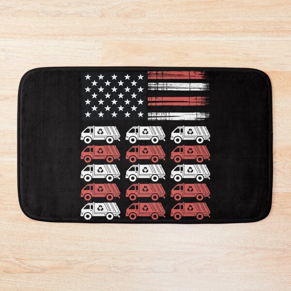 Item preview, Garbage Truck USA American Flag Patriotic Men Women Boys designed and sold by ConceptThena.