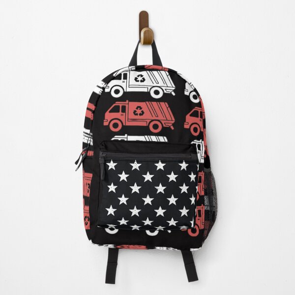 Item preview, Garbage Truck USA American Flag Patriotic Men Women Boys designed and sold by ConceptThena.