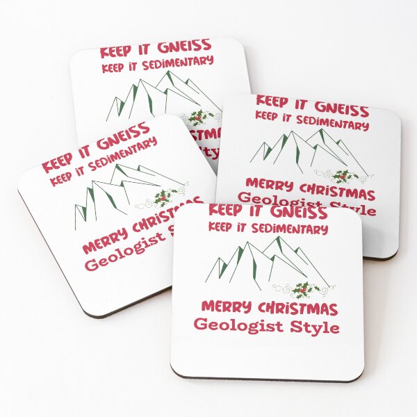 Item preview, Keep It Gneiss Keep It Sedimentary Merry Christmas Geologist Style designed and sold by Beverly Kempf.
