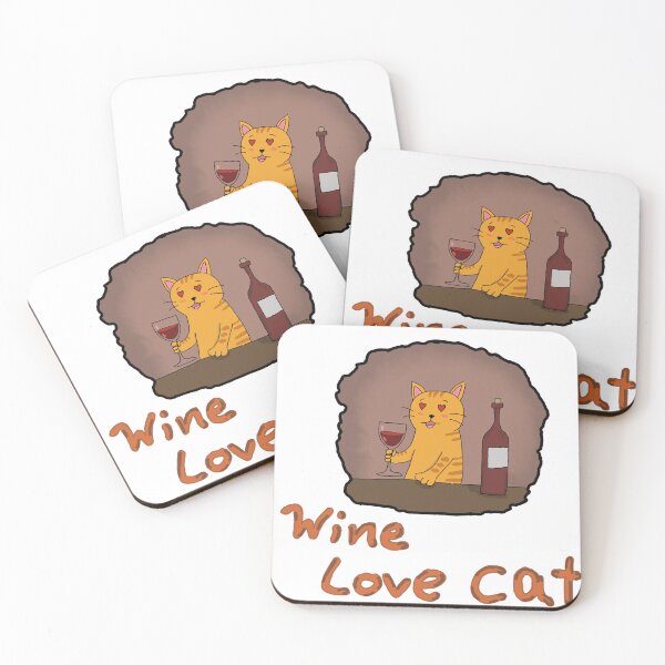 Item preview, Wine Love Cat designed and sold by Konsti333.