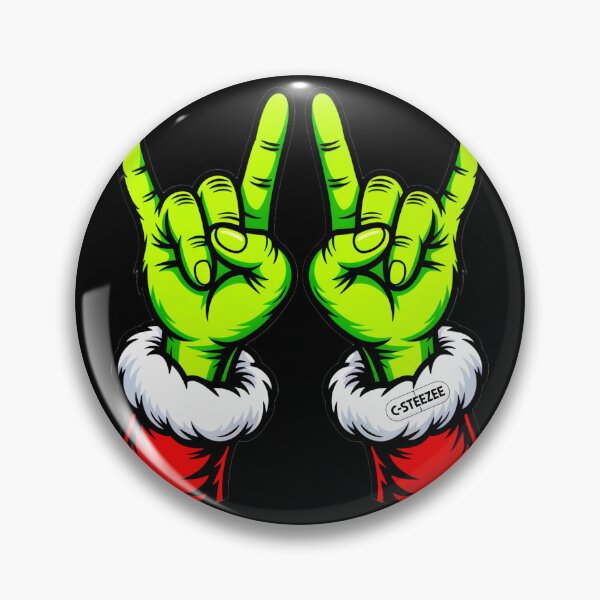 Item preview, Green Rockstar Love Santa Hands designed and sold by SteezeeStore.