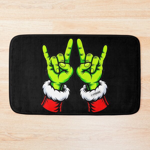 Item preview, Green Rockstar Love Santa Hands designed and sold by SteezeeStore.