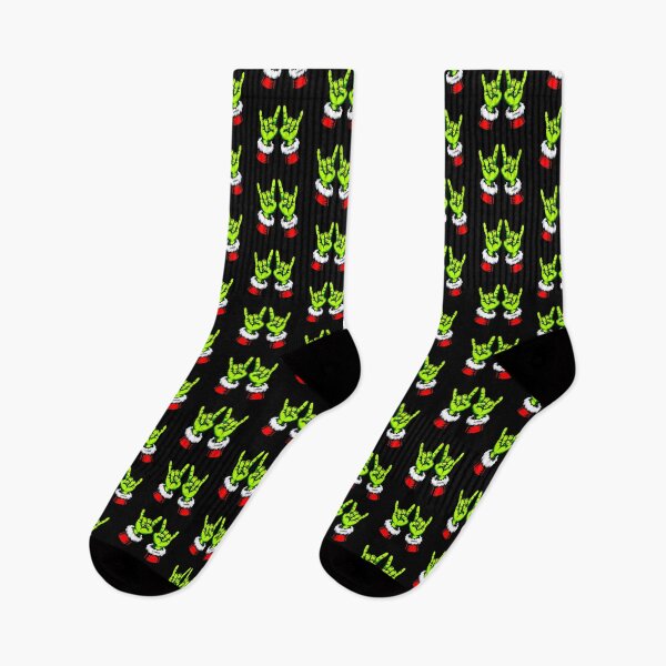 Item preview, Green Rockstar Love Santa Hands designed and sold by SteezeeStore.