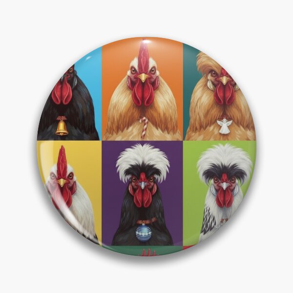 Item preview, Pop Art Christmas Animals – Festive Holiday Rooster designed and sold by digitalbitcraft.