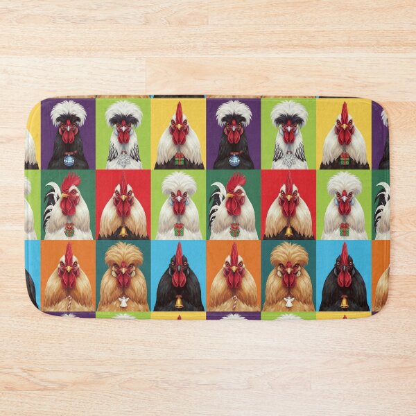 Item preview, Pop Art Christmas Animals – Festive Holiday Rooster designed and sold by digitalbitcraft.