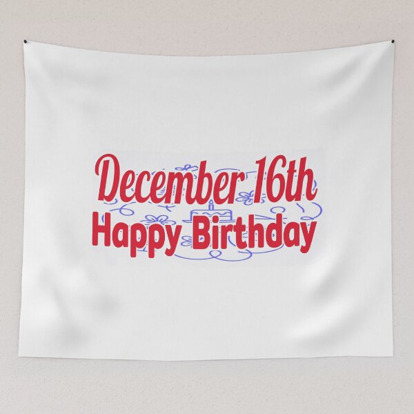 Item preview, 16th December, Gift birthday  designed and sold by Sujinthaiart.