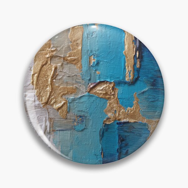 Item preview,   Blue, Golden, And Cream Sky Impasto-Style Abstract designed and sold by DEC02.