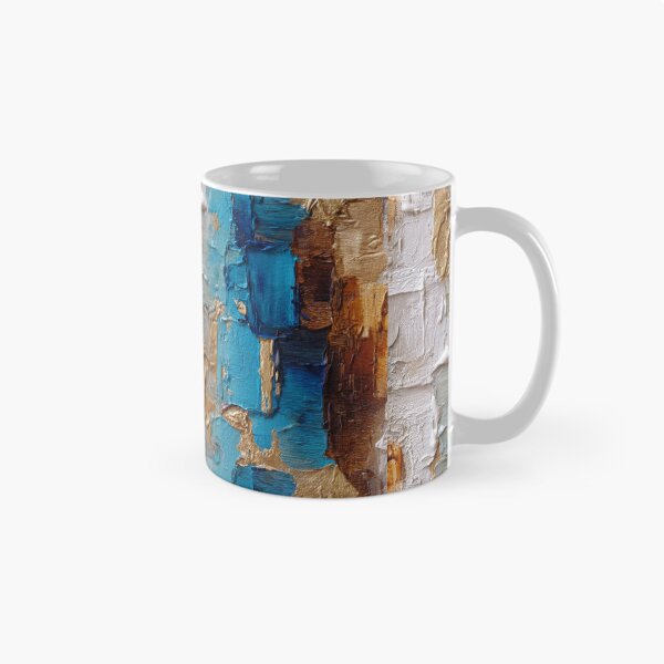 Item preview,   Blue, Golden, And Cream Sky Impasto-Style Abstract designed and sold by DEC02.
