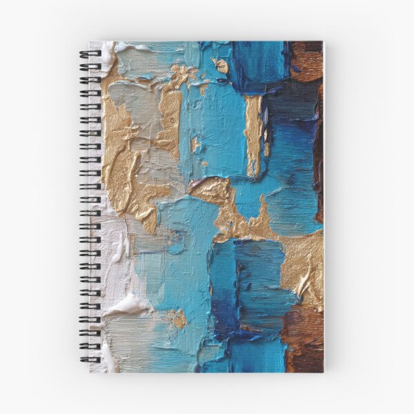 Item preview,   Blue, Golden, And Cream Sky Impasto-Style Abstract designed and sold by DEC02.