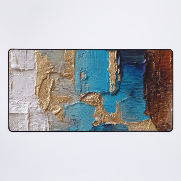 Item preview,   Blue, Golden, And Cream Sky Impasto-Style Abstract designed and sold by DEC02.