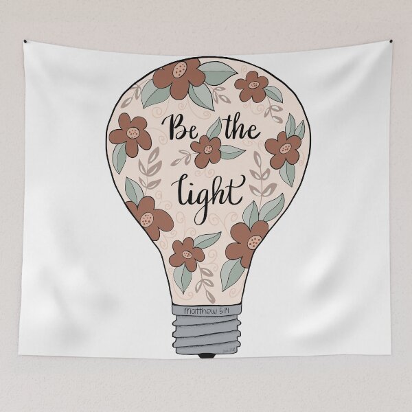 Item preview, Be the Light Matthew 5:14 designed and sold by Willow & Grace Designs.