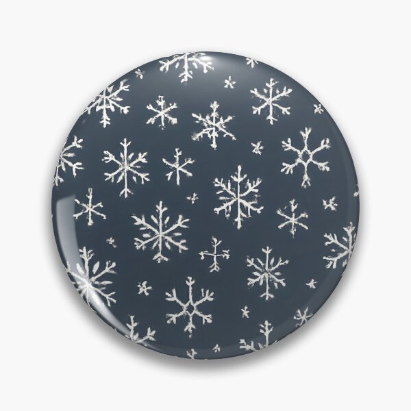 Item preview, White Snowflakes on Dark Blue designed and sold by SassyArtistry.