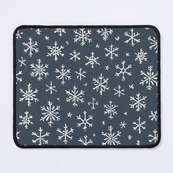 Item preview, White Snowflakes on Dark Blue designed and sold by SassyArtistry.