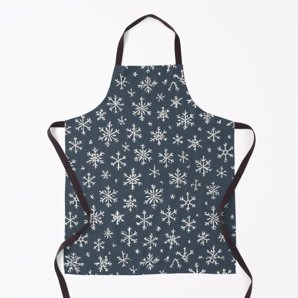 Item preview, White Snowflakes on Dark Blue designed and sold by SassyArtistry.