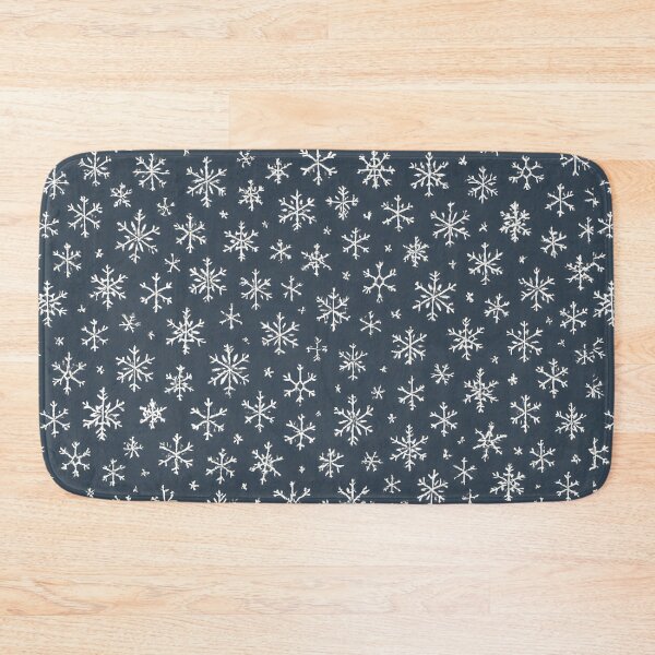 Item preview, White Snowflakes on Dark Blue designed and sold by SassyArtistry.