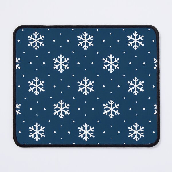 Item preview, White Snowflakes on Navy Blue designed and sold by SassyArtistry.