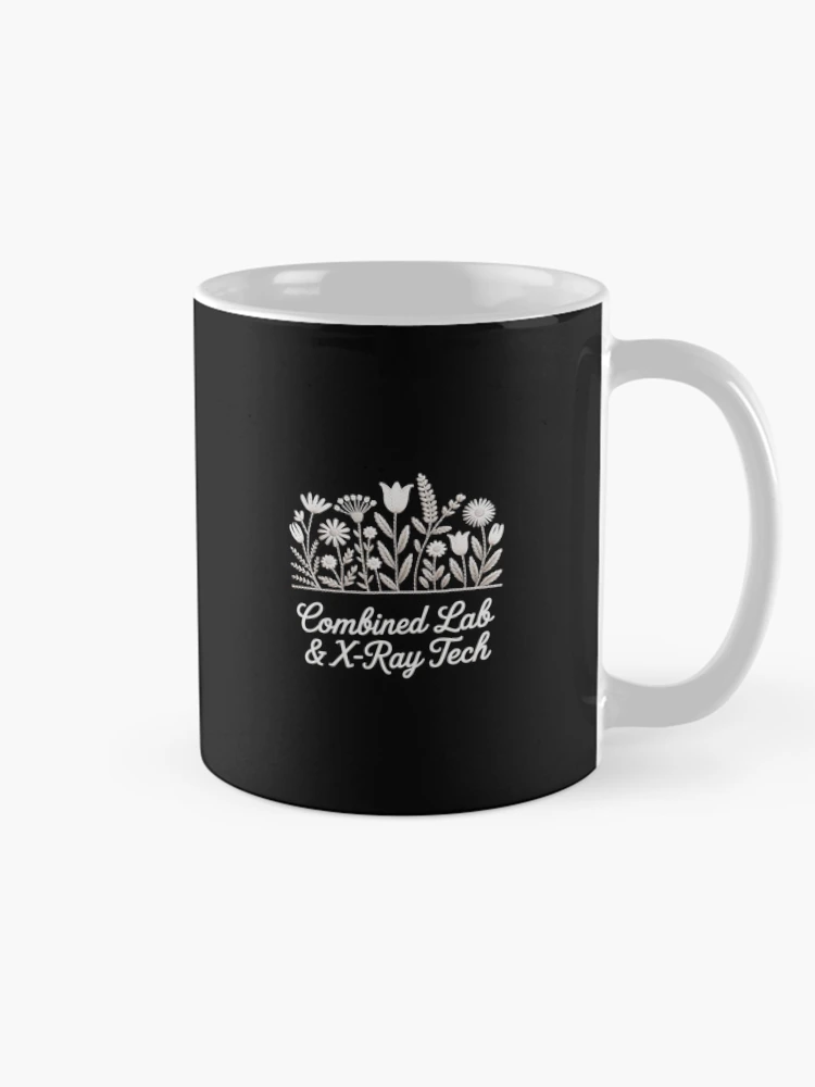 Thumbnail 3 of 6, Coffee Mug, Floral Combined Lab And X-Ray Tech Lab Tech Radiologic designed and sold by EntroRhim.