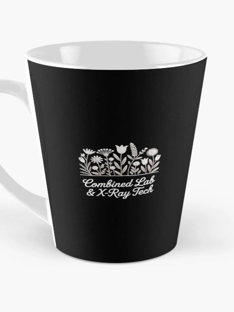 Thumbnail 3 of 4, Coffee Mug, Floral Combined Lab And X-Ray Tech Lab Tech Radiologic designed and sold by EntroRhim.